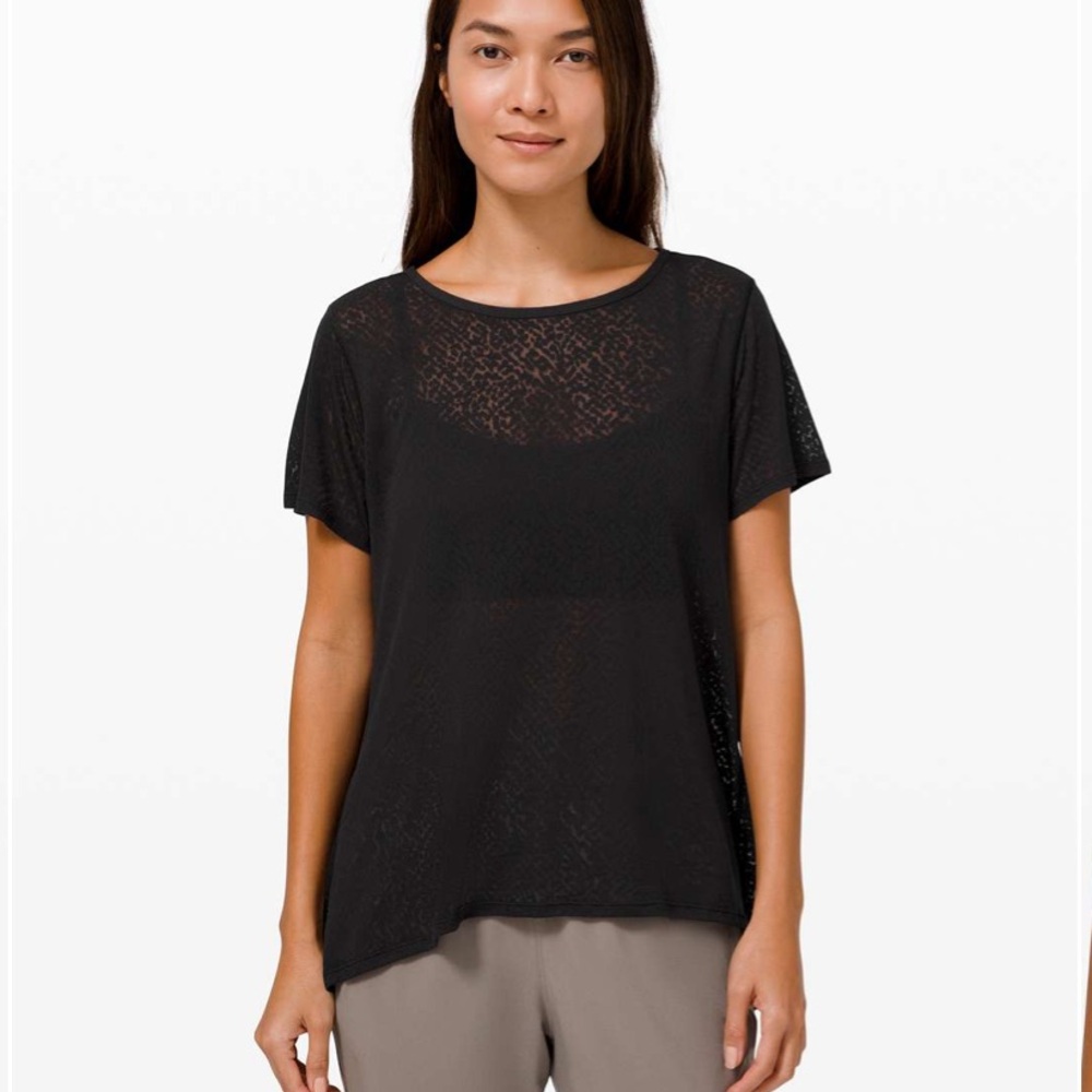 Lululemon Loop Around Tee Sheer Black - image 2